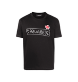 DSquared Scribble Maple Leaf T-Shirt - Black