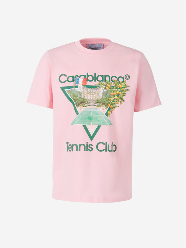 Casablanca Pink Tennis Tee